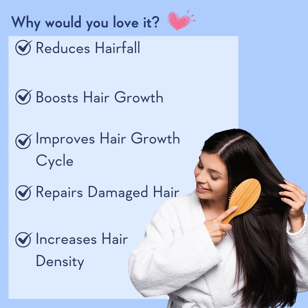 WishCare Hair Growth Serum Concentrate - 3% Redensyl, 4% Anagain, 2% Baicapil, Caffeine, Biotin & Rice Water - Advanced Hair Growth Serum for Hair Fall Control & Hair Growth 30ml4